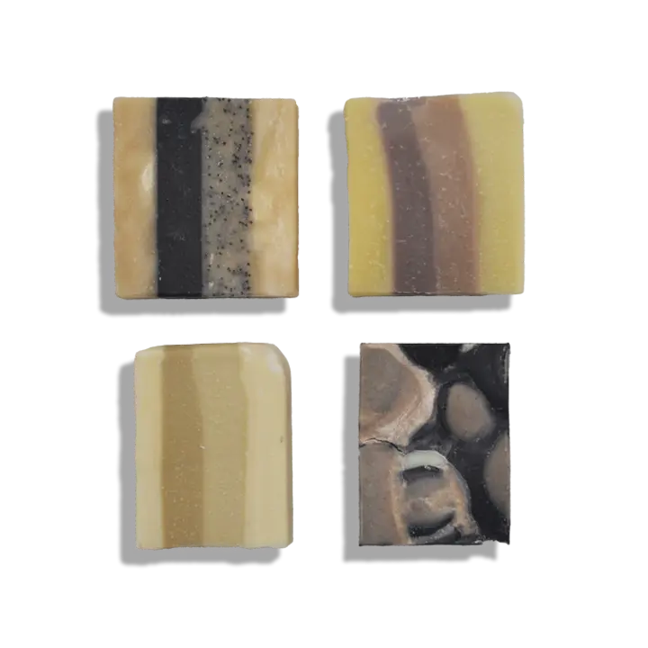 Savons Beauté cachée Trio + exfoliant